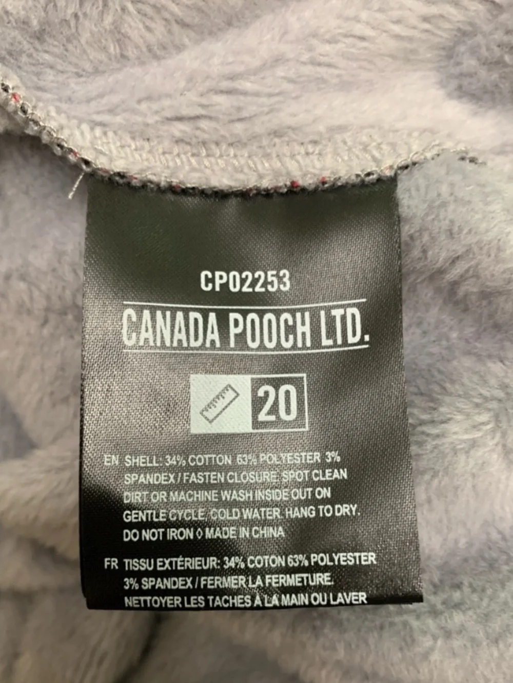🦋 CANADA POOCH Red Black Buffalo Plaid Frosty Fleece Sweatsuit NWT Size 20